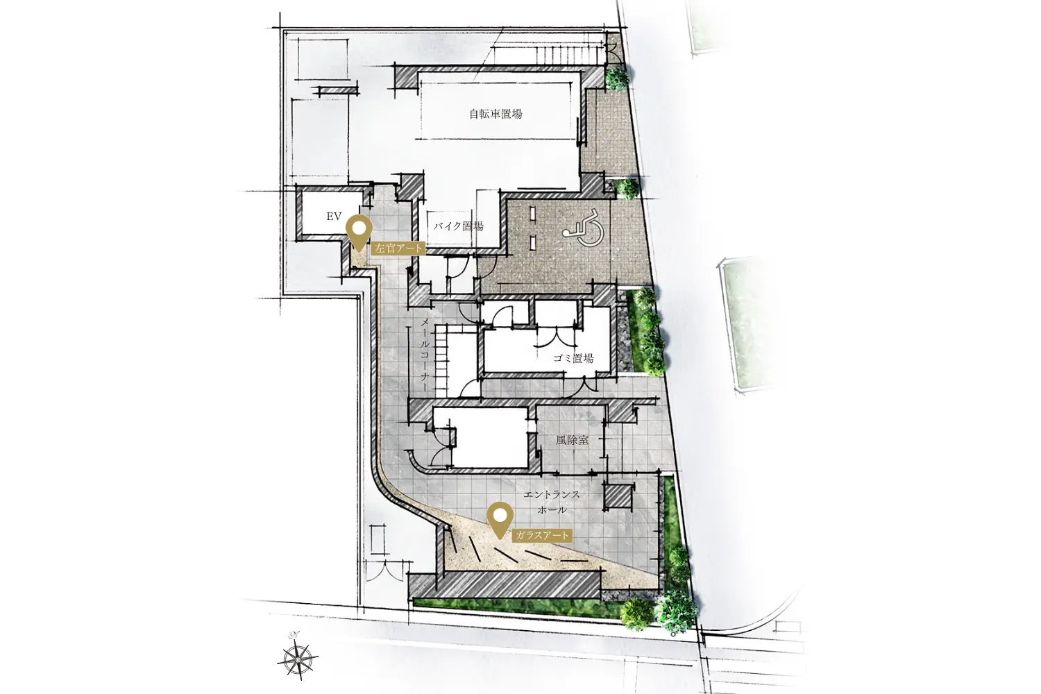 敷地配置完成予想イラスト