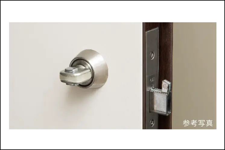 防犯サムターンと鎌式デッドボルト錠 参考写真